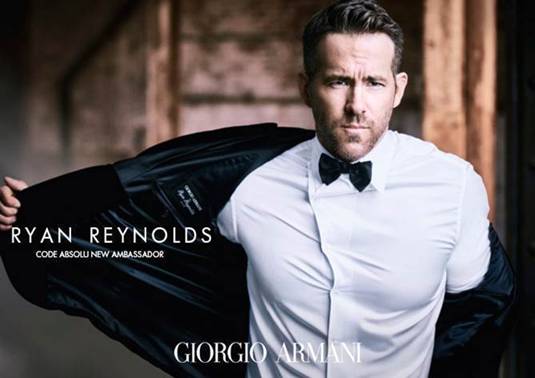 Armani code ryan clearance reynolds