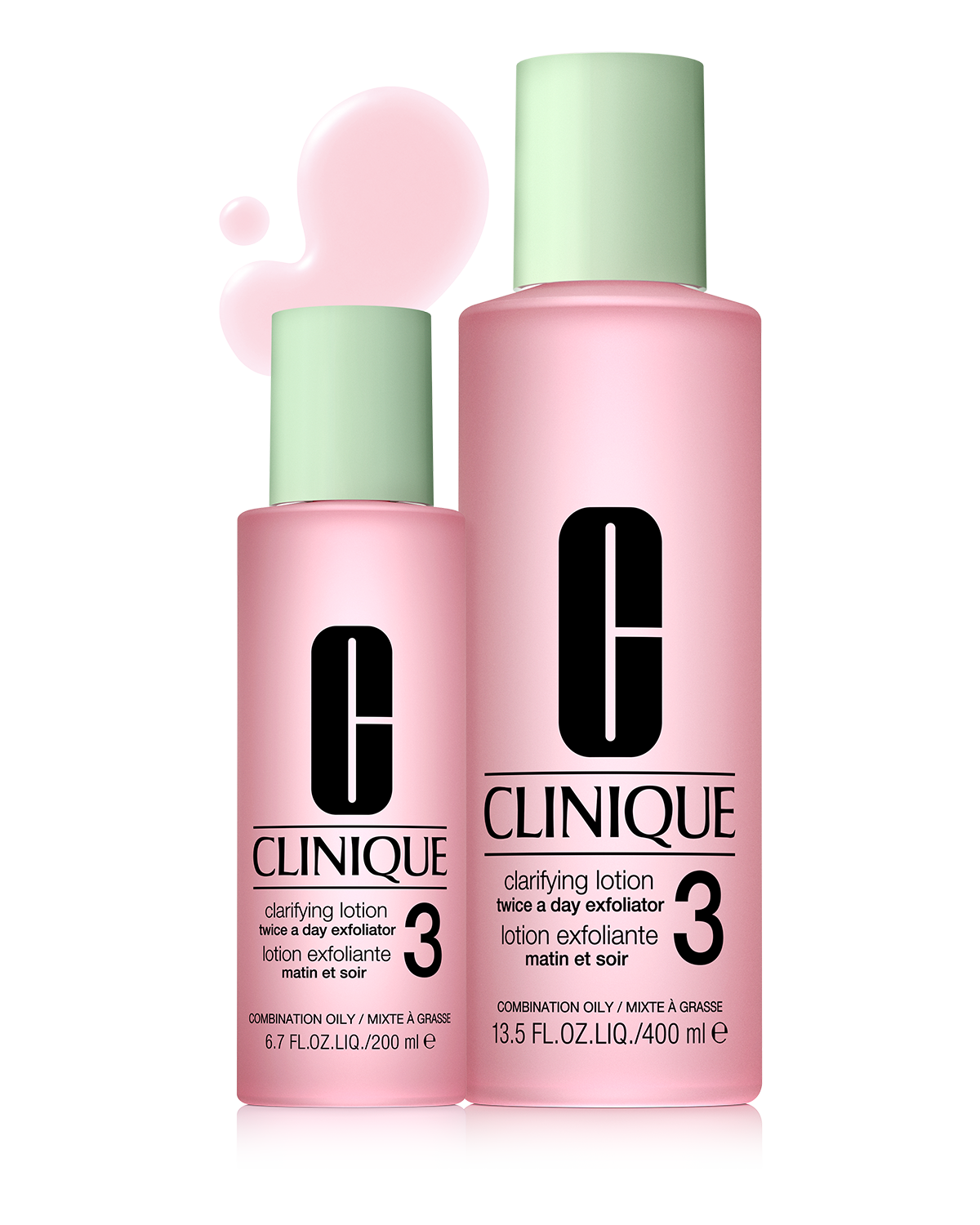 Set Tónicos Exfoliantes Clarifying Lotion 3 Difference Makers Piel mixta-gras