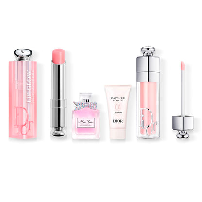 Dior Addict el ritual de belleza Bálsamo de labios, brillo, sérum y eau de toilette