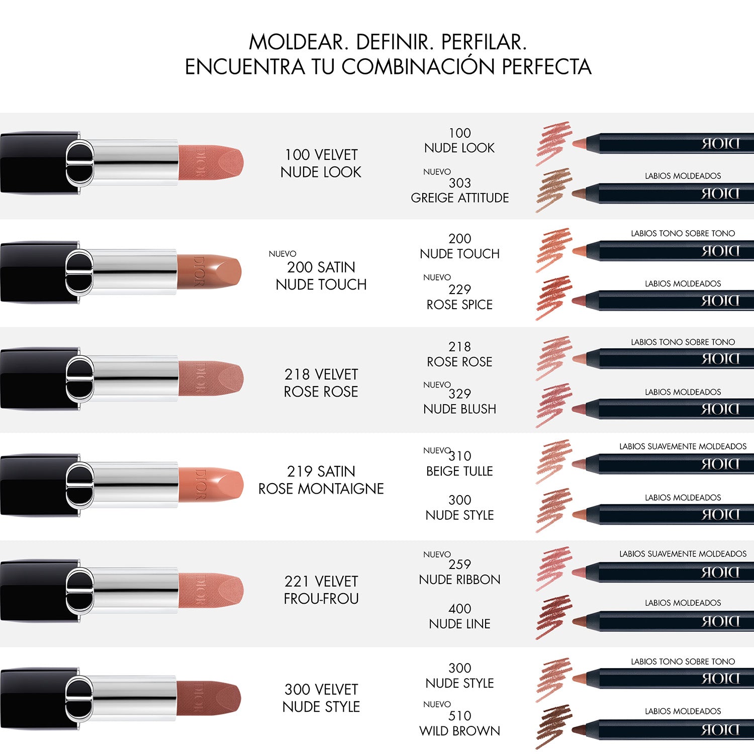 Rouge Dior Contour Universel Perfilador de labios transparente