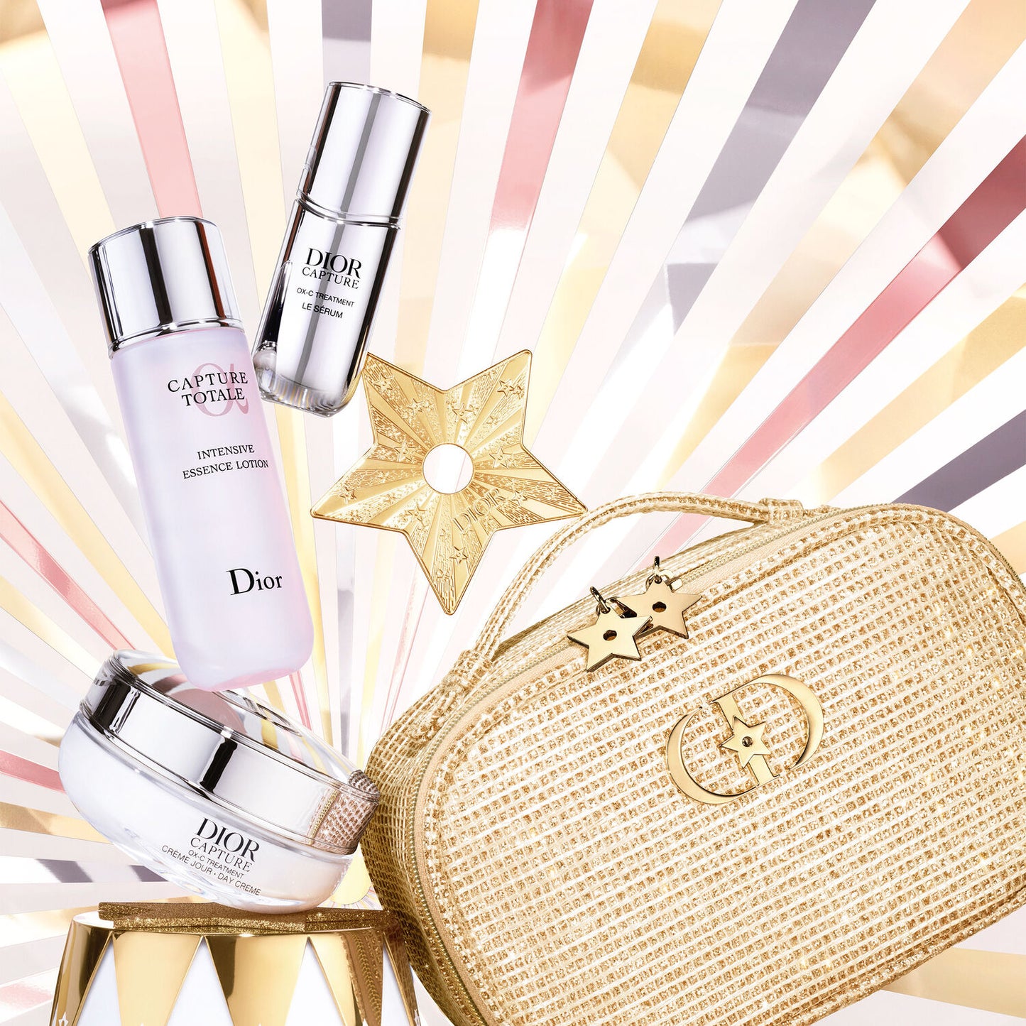 Ritual antiedad Dior Capture, loción, sérum y crema de día - edición limitada