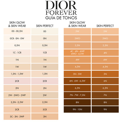 Dior Forever Skin Glow Flawless Radiant Foundation 24H Ultra Wear