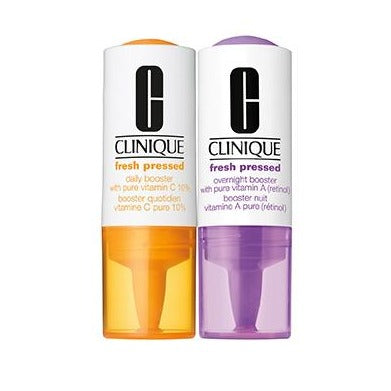 Clinique Fresh Pressed Clinical™ Daily and Overnight Boosters With Pure Vitamins C 10% + A (Retinol)